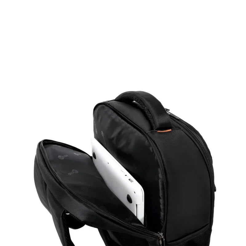 Lecoo BG03 17 inç Laptop Bölmeli Çok Fonksiyonlu 3 Katmanlı Suya Dayanıklı Sırt Çantası Siyah