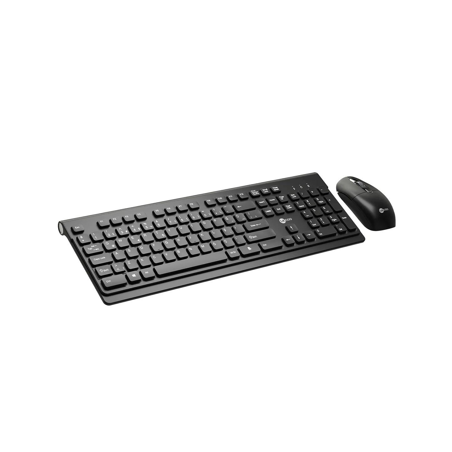 Lecoo KW203 Kablosuz Türkçe Q Klavye & Mouse Set Siyah