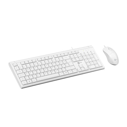 Lecoo CM101 USB Kablolu Türkçe Q Klavye & Mouse Set Beyaz