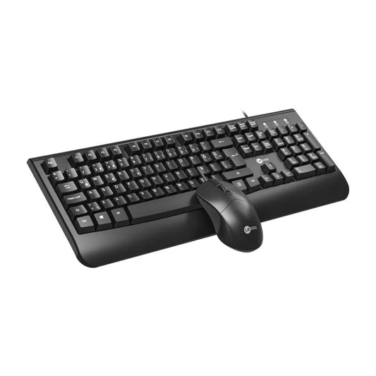 Lecoo CM105 USB Kablolu Türkçe Q Klavye & Mouse Set Siyah