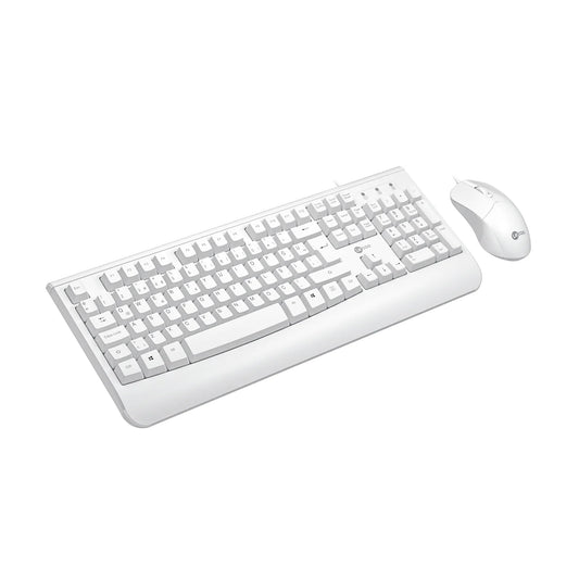 Lecoo CM105 USB Kablolu Türkçe Q Klavye & Mouse Set Beyaz