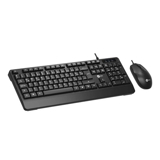 Lecoo CM106 USB Kablolu Türkçe Q Klavye & Mouse Set Siyah