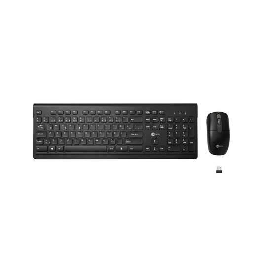 Lecoo KW203 Kablosuz Türkçe Q Klavye & Mouse Set Siyah