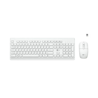 Lecoo KW203 Kablosuz Türkçe Q Klavye & Mouse Set Beyaz