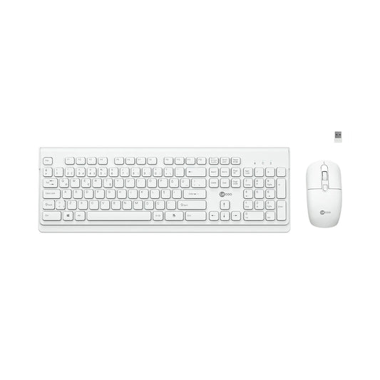 Lecoo KW203 Kablosuz Türkçe Q Klavye & Mouse Set Beyaz