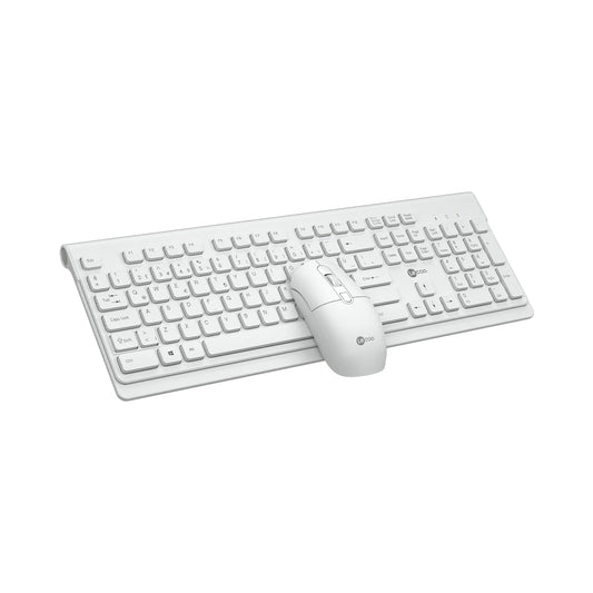 Lecoo KW203 Kablosuz Türkçe Q Klavye & Mouse Set Beyaz
