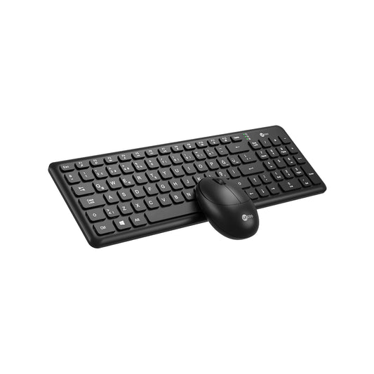 Lecoo KW204 Kablosuz Türkçe Q Klavye & Mouse Set Siyah