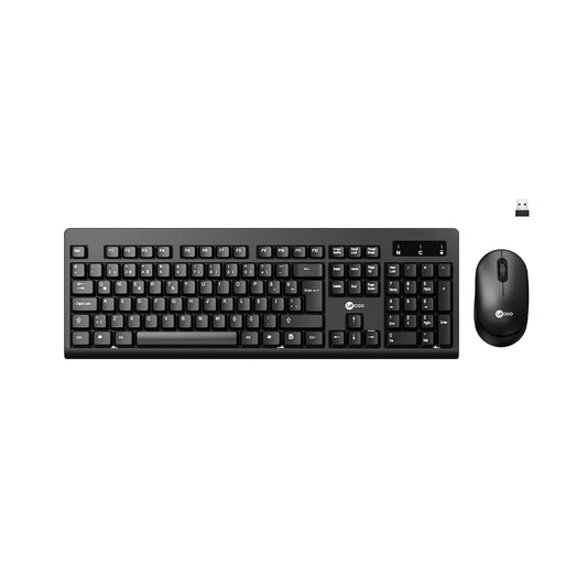 Lecoo KW210 Kablosuz Türkçe Q Klavye & Mouse Set Siyah